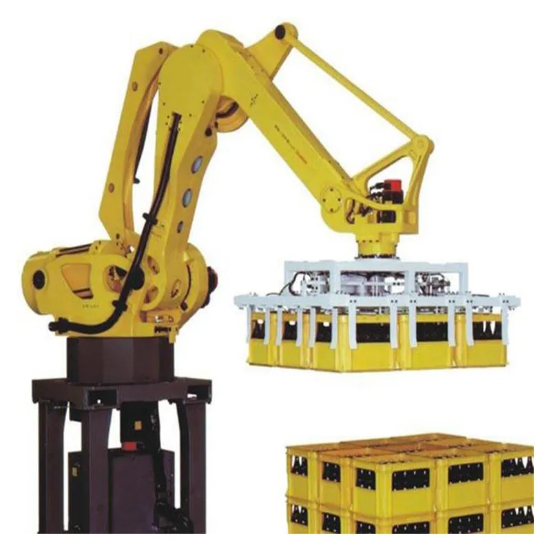 Automatic Column Palletizer Automation Line for Beverage Food Space-Saving Bulk Packaging Metal Plastic Cases