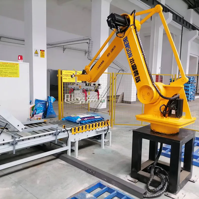 Industrial palletizing robot pallet type classification
