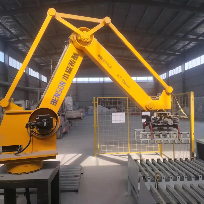 Automatic PLC Control Column Palletizer for Fertilizer Bags Dust-Free Stacking for Beverage Food with Servo Motor