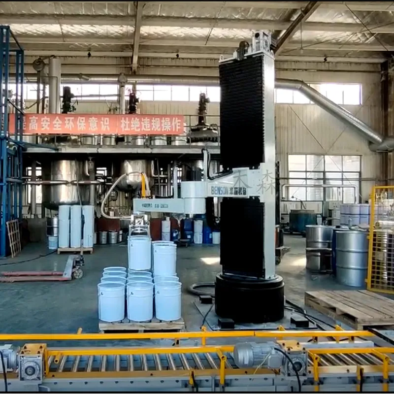 The working principle and characteristics of the column type barrel palletizing robot