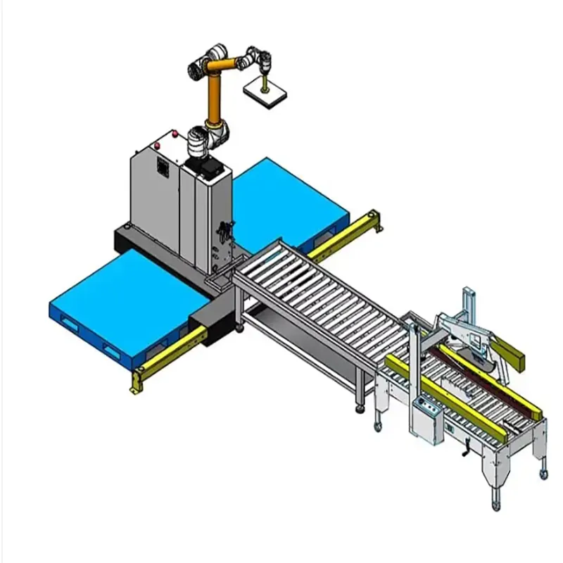 Automated cooperative robotic arm plastic cobot palletizer