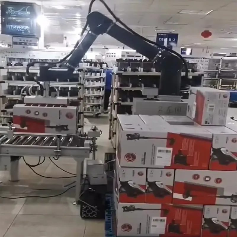 Automated cooperative robotic arm plastic cobot palletizer