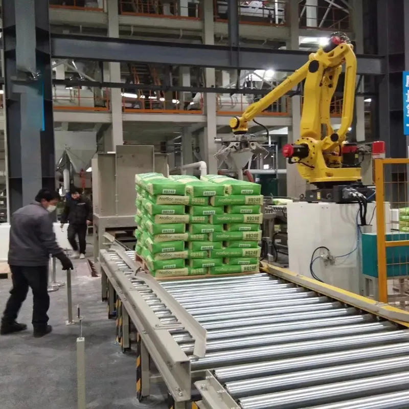 Automatic Column Palletizer Automation Line for Beverage Food Space-Saving Bulk Packaging Metal Plastic Cases