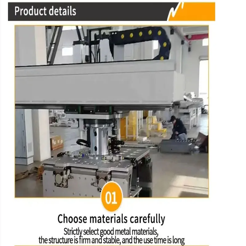 Automatic vertical column palletizer stacking system for bags, boxes and cartons, bag stacker, PLC control