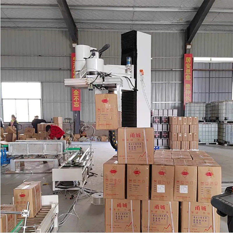 Easy-to-Operate Automatic Column Palletizer Gripper Arm for Beverage Food for Bag Barrel Chemical Commodity