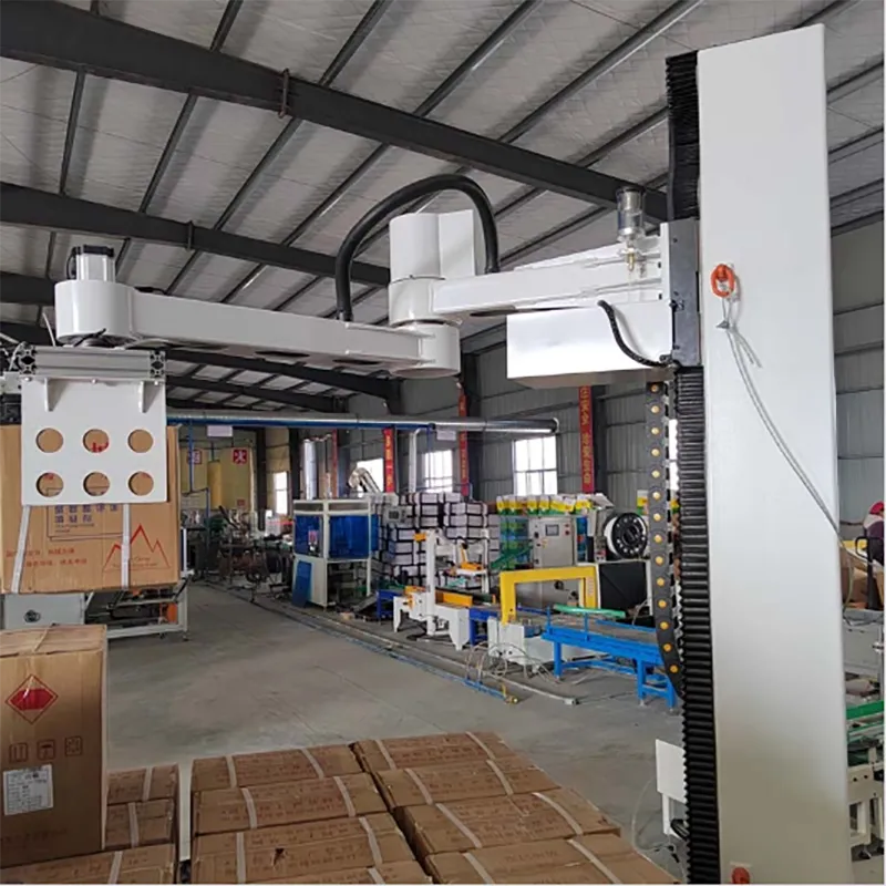 Smart 20-50kg Bag Carton Automatic Palletizer with Gripper Arm Metal Plastic-wood Packaging Cases Films