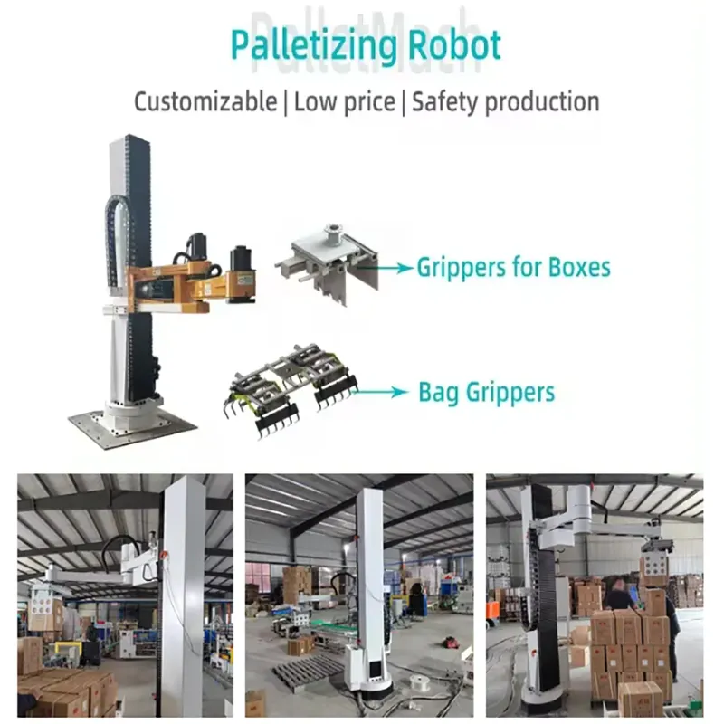 Smart Auto Post Palletizing Machine for Efficient Food Packaging Electric for Plastic Wood Films