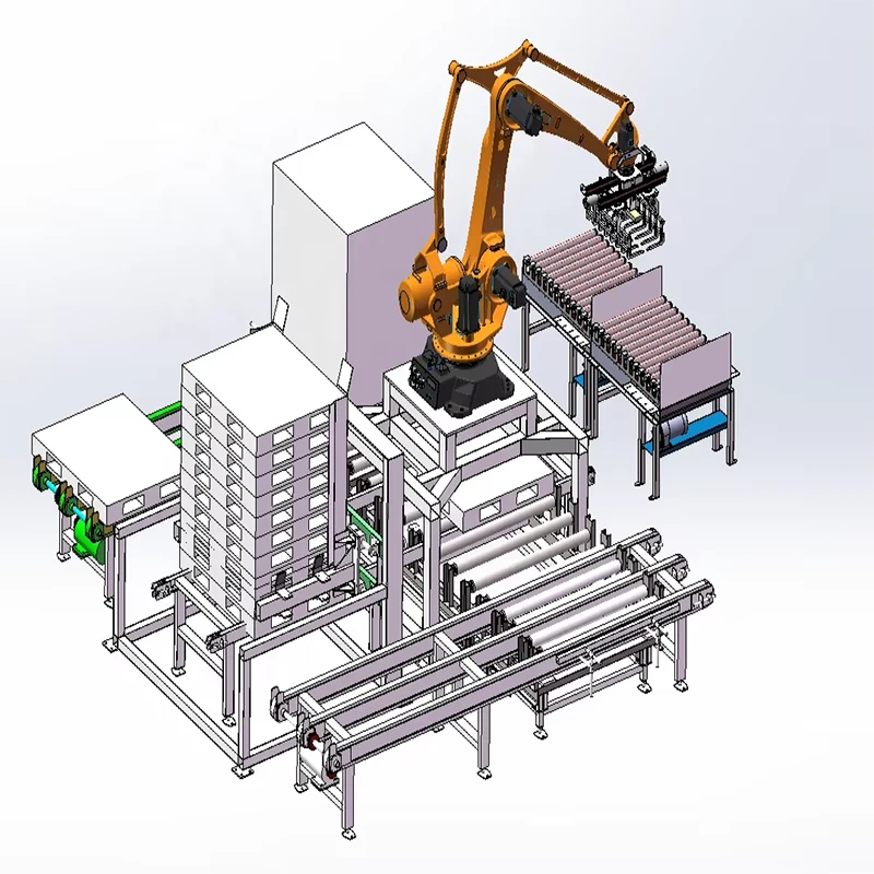 Smart Auto Post Palletizing Machine for Efficient Food Packaging Electric for Plastic Wood Films