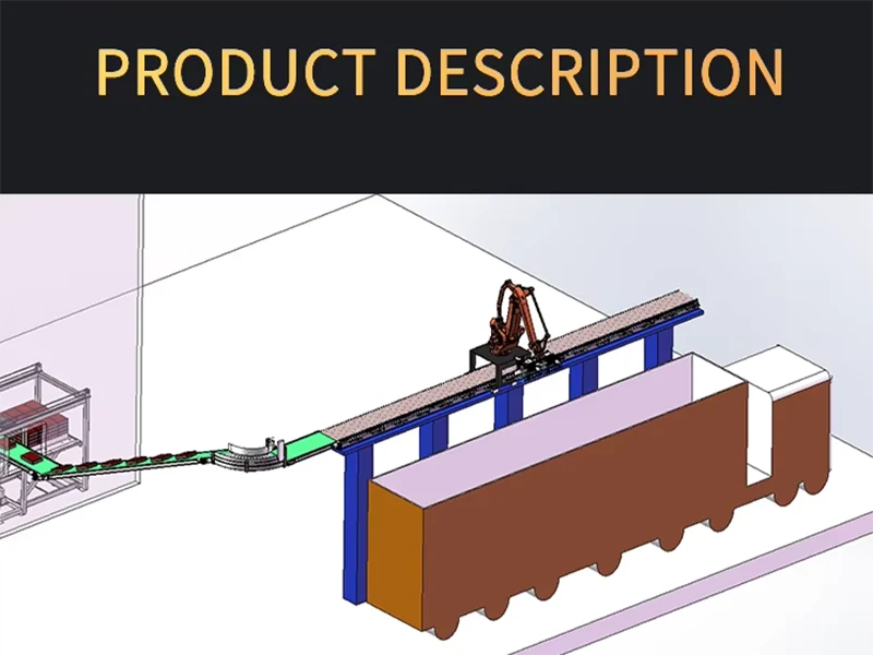 Robotic Palletizer for Corrugated Cardboard Cores Paperboard Sheets Carton Loading-Metal and Plastic Case Packaging