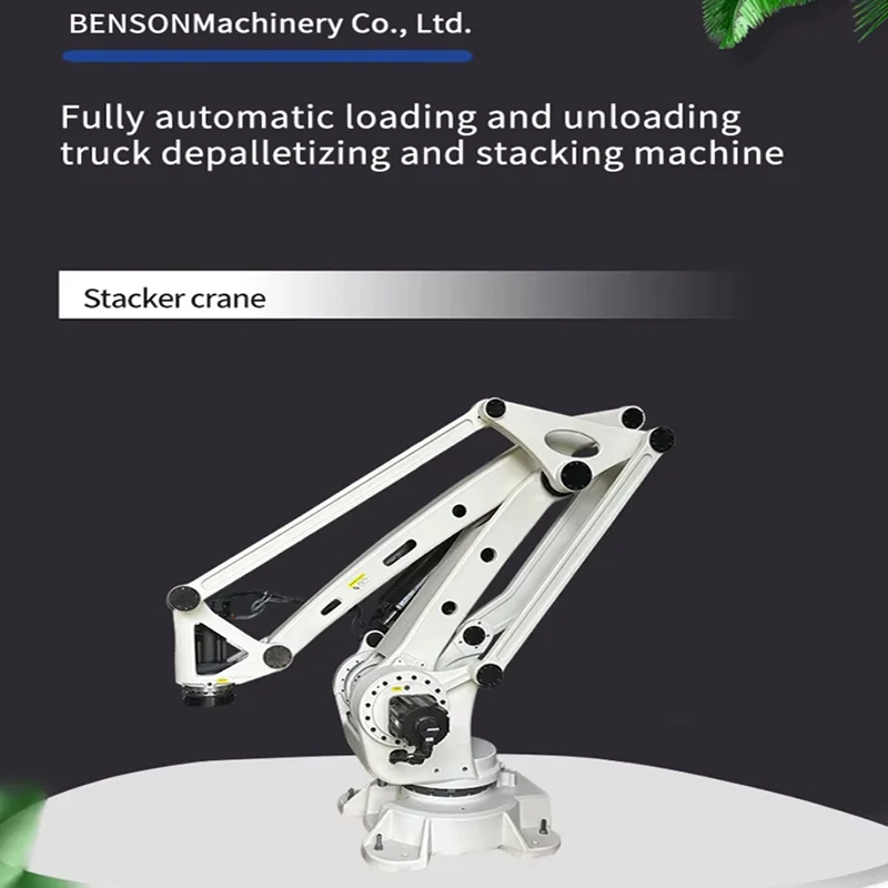 Robotic Palletizer for Corrugated Cardboard Cores Paper Sheets New Condition Machine Motor Core for Food Beverage for Glass Wood
