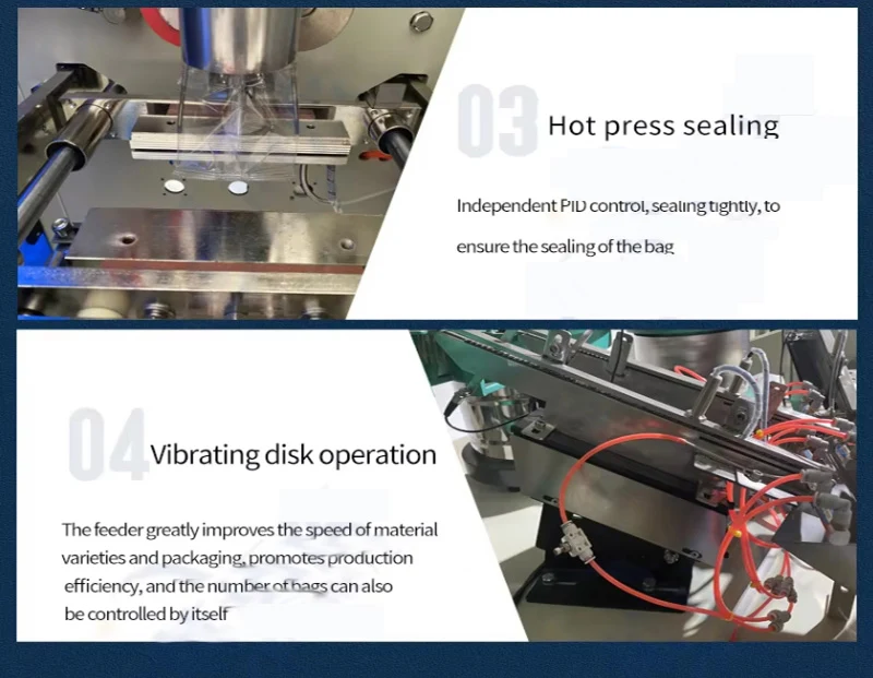Automatic Multi-Function Counting Packaging Machine Screw Filling PE Bag Sealing Rubber Plug Plastic Material Core Motor
