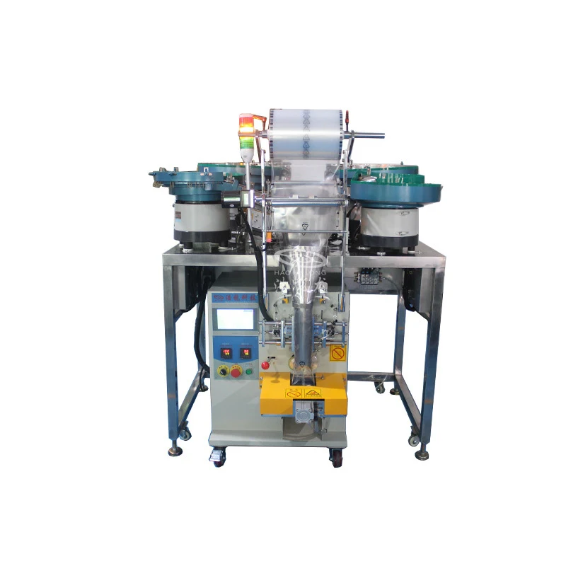 Electric Hardware Screw Packing Machine for Candy PE Bag Sealing Filling Counting Wrapping Functions PLC Motor Core Components