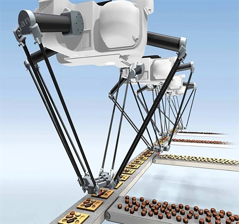 Visual Dynamic Tracking of Parallel Robots High-speed Arrangement of Industrial Robots