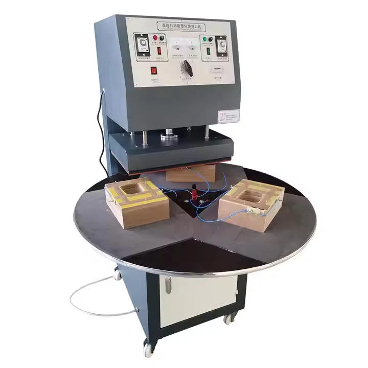 Electric High Frequency Rotary Table Welding Machine New Paper Card Blister Packaging Baby Products Pvcpet Food Chemical