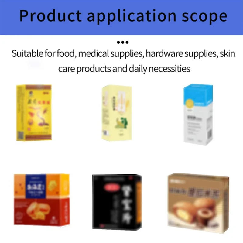 Electric Fully Automatic Cartoning Machine Food Chemical Textiles-Carton Box Packaging Paper Wrapping PLC Motor Core Components