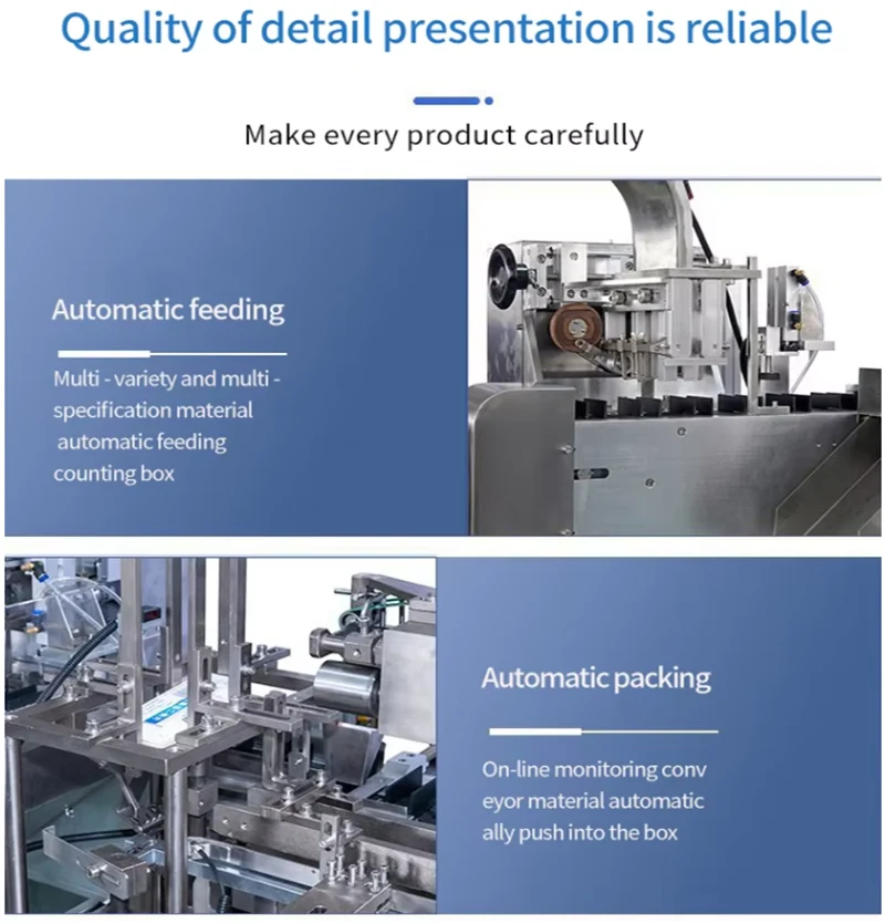 Fully Automatic Multifunctional Daily Necessities Cartoning Machine Chinese Packaging Machinery for Food Filling
