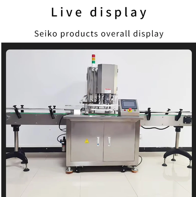 Fully Automatic Bottle Sealing Machine Sauce Laundry Detergent Chemicals Paper Glass Packaging New Used Condition Core Bearing