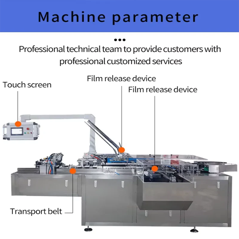 Fully Automatic Cling Film Garbage Bag Daily Necessities Cartoning Machine with Filling Function Chinese Packaging Machinery