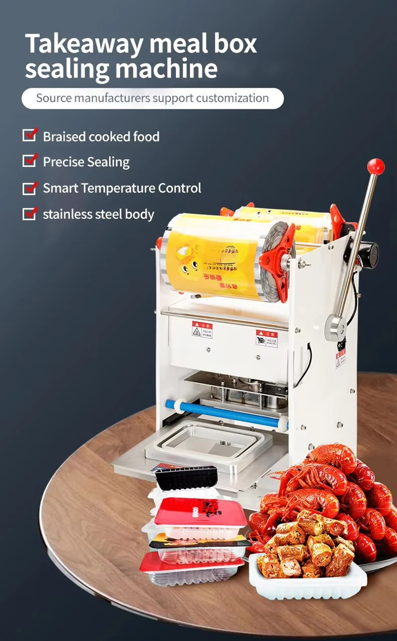 Hand-rolling Film Sealing Machine/Take-away Box Fast Food Plastic Box Sealing Machine/sealing Machine Heat Sealer