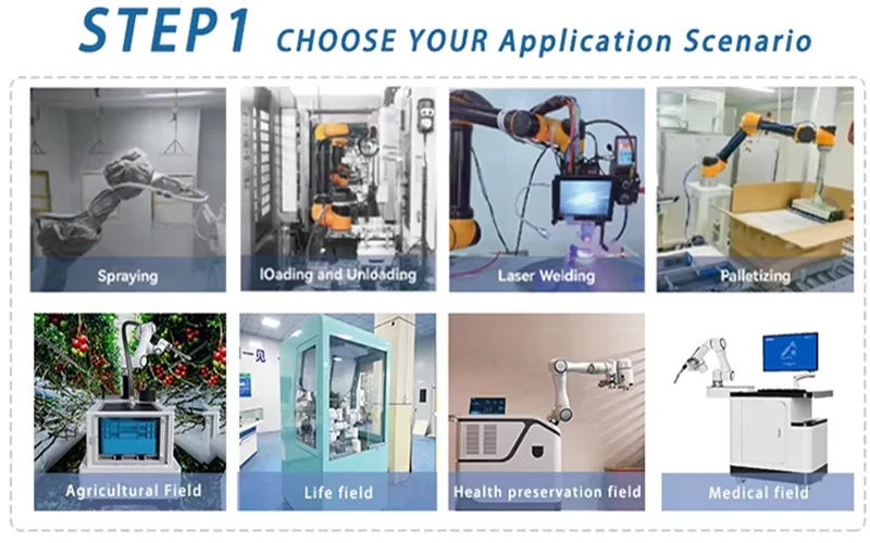 Collaborative Robotic Robot Pallet Plastic Palletizer 1kg 2kg 5kg Fried Chicken Noodles Cooking Industrial Arm