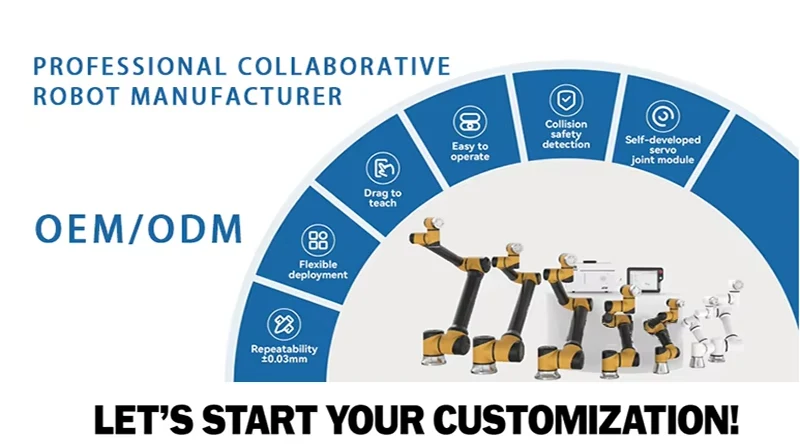 Collaborative Robotic Robot Pallet Plastic Palletizer 1kg 2kg 5kg Fried Chicken Noodles Cooking Industrial Arm