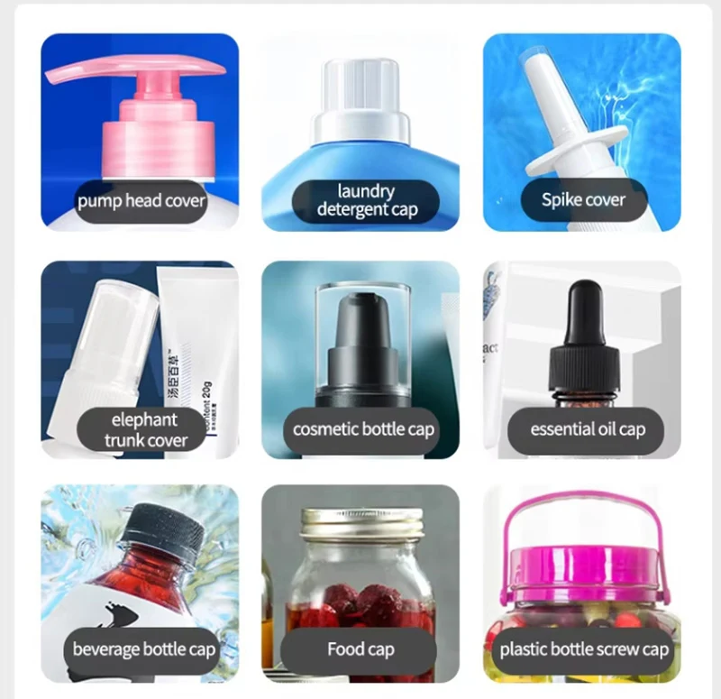 Plastic Glass Bottle Pump Head High Speed Capping Machine Cosmetic Essential Oil Sealing Machine