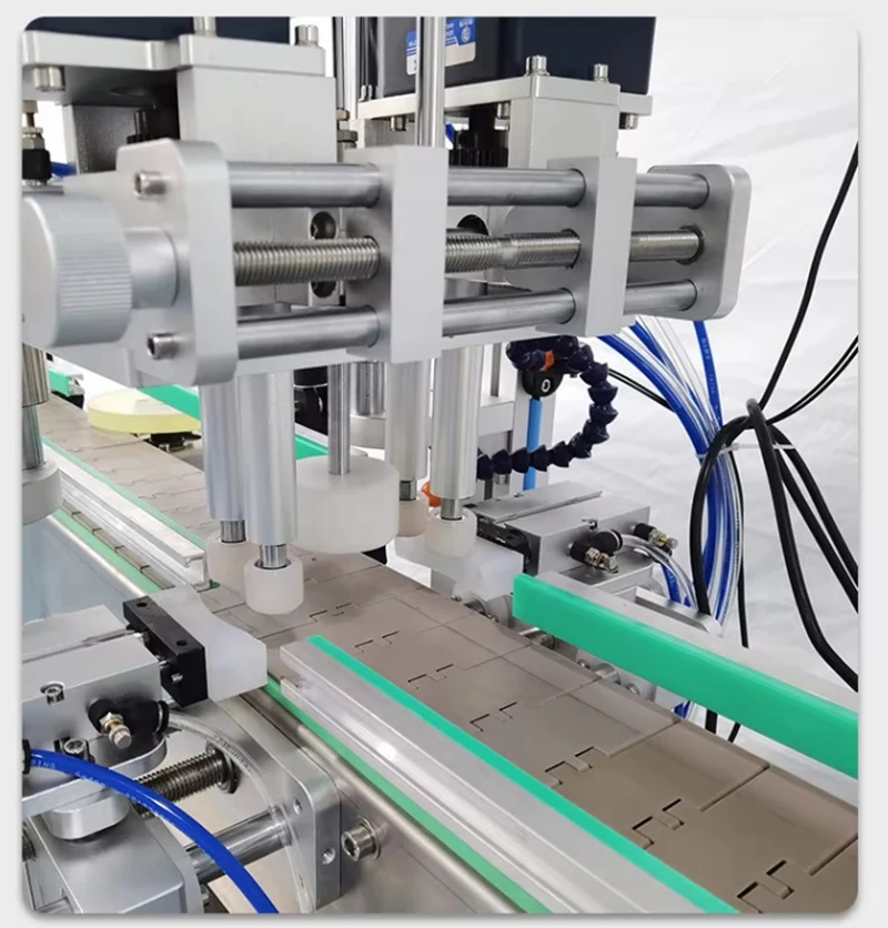 Plastic Glass Bottle Pump Head High Speed Capping Machine Cosmetic Essential Oil Sealing Machine