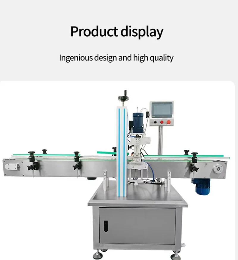 Plastic Glass Bottle Pump Head High Speed Capping Machine Cosmetic Essential Oil Sealing Machine