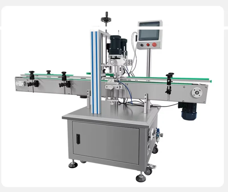 Plastic Glass Bottle Pump Head High Speed Capping Machine Cosmetic Essential Oil Sealing Machine