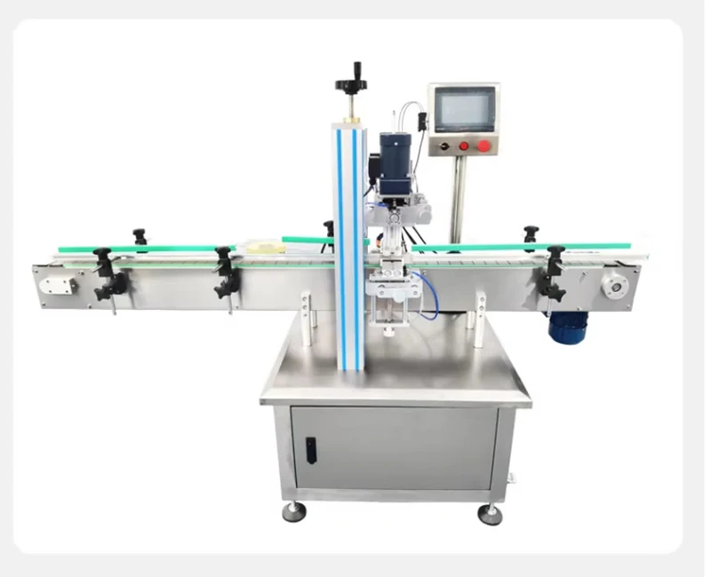 Plastic Glass Bottle Pump Head High Speed Capping Machine Cosmetic Essential Oil Sealing Machine