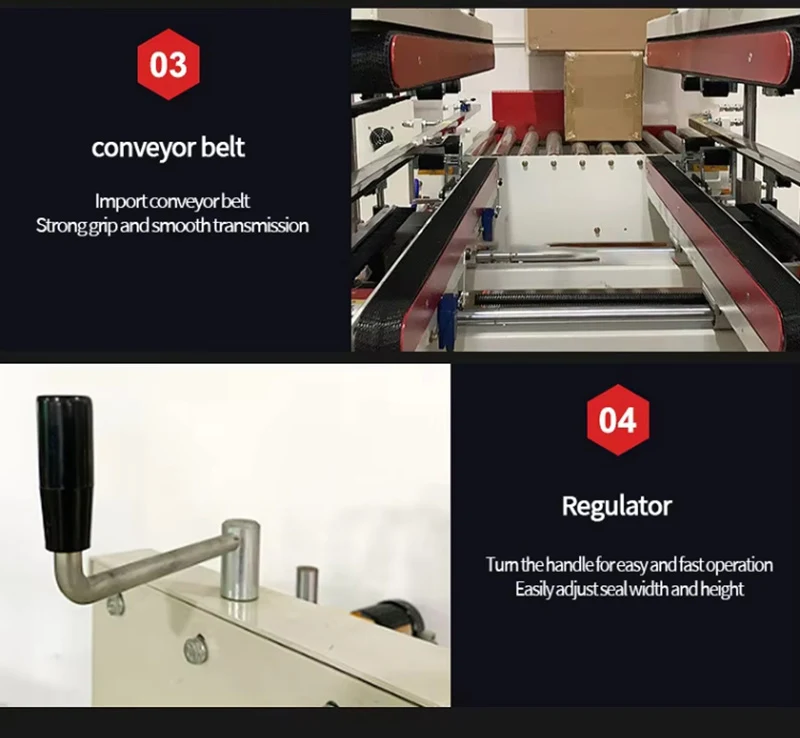 Fully Automatic Tic-tac-toe Baling Machine, Carton Corner Sealing Baling Machine Chinese Packaging Machinery