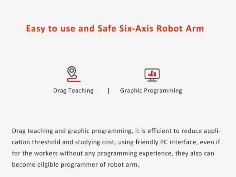 6 Axis Load 5kg Automated Industrial Equipment Cobot Collaborative Robot Arm