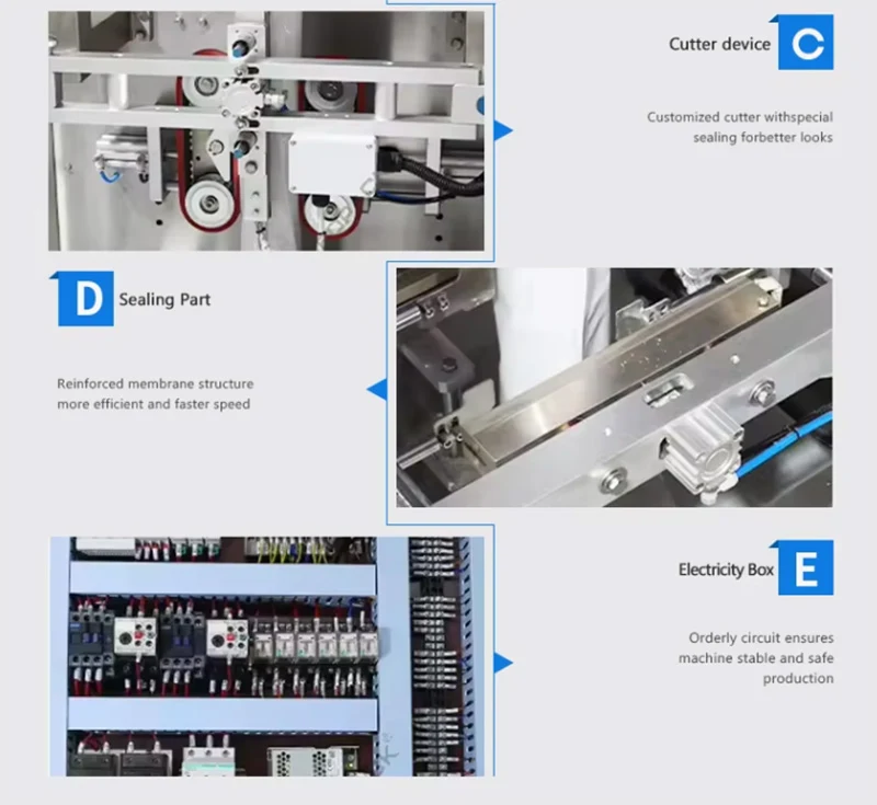 Automatic Detergent Powder Filling Packing Machine Small Multi-Function Packaging Machines Granule Packing Machine