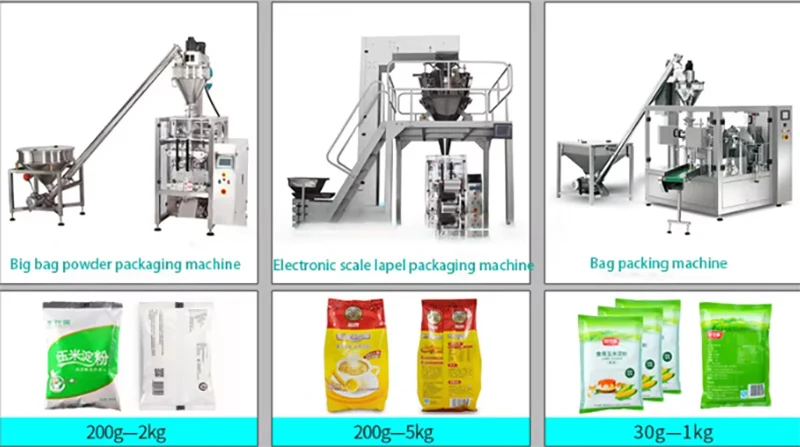 Small Multi-Function Automatic Packaging Machines for Tea Sugar Rice Salt Coffee Detergent Powder PLC Core Components