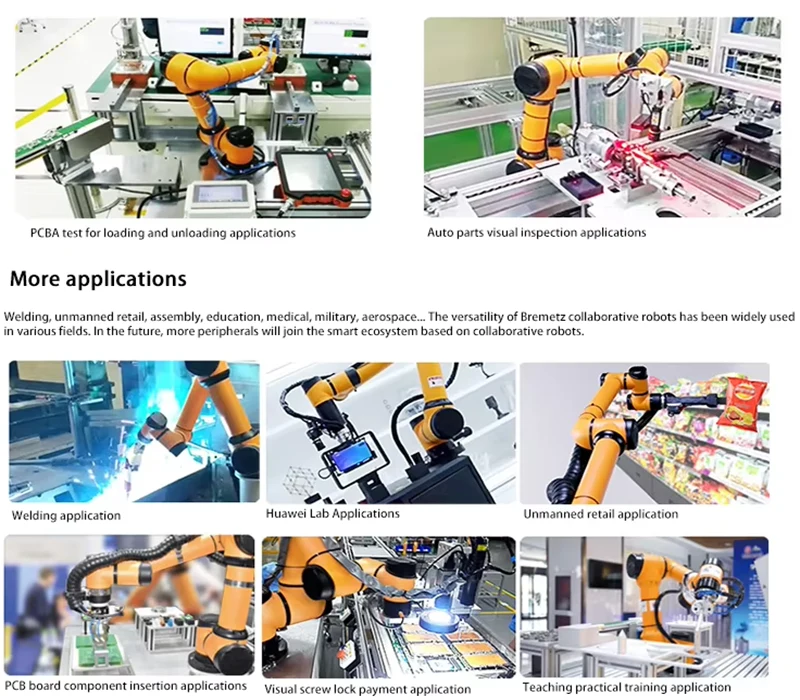6 Axis Load 5kg 10kg 20kg 30kg Automated Industrial Equipment Cobot Palletizer