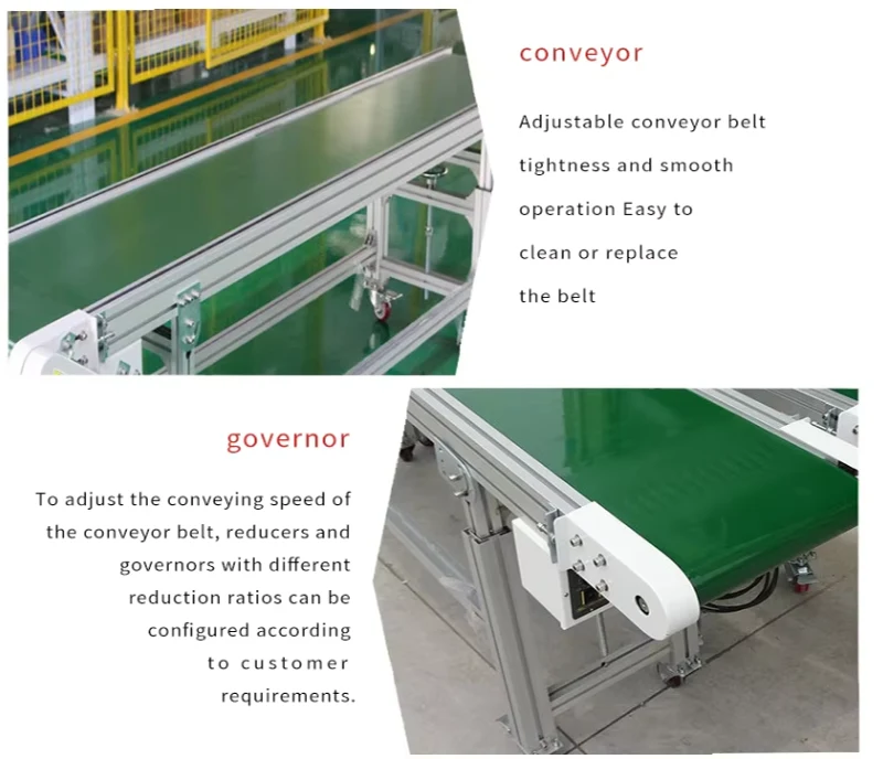 Best Seller Durable Pvc Pu Packaging Solution Picking Line Belt Conveyor