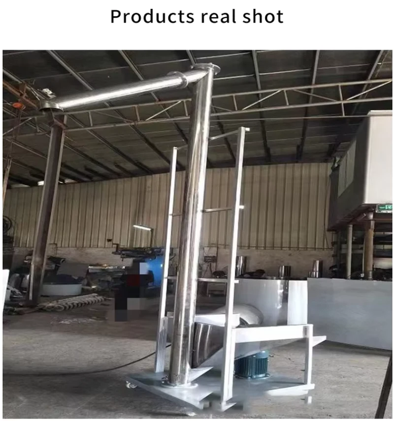 Spiral Auger Conveyor Stainless Steel Screw Hoist Chemical Flour Urea Granule Automatic Suction Feeder