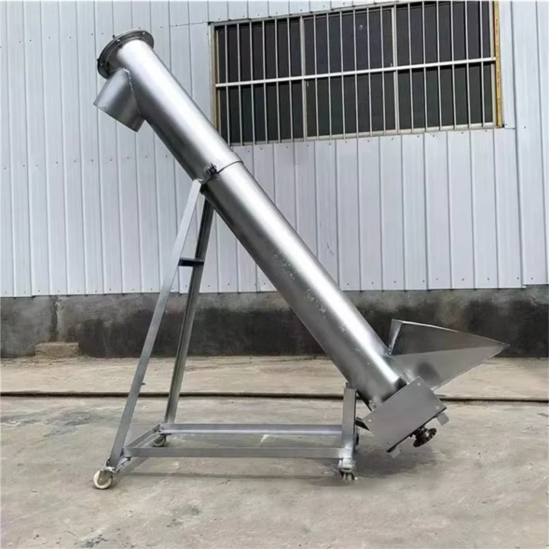 Spiral Auger Conveyor Stainless Steel Screw Hoist Chemical Flour Urea Granule Automatic Suction Feeder