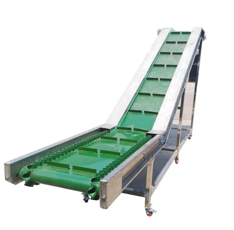 New Automatic Skirt Conveyor System Incline Bucket Elevator Lifting Belt Conveyor Condition New