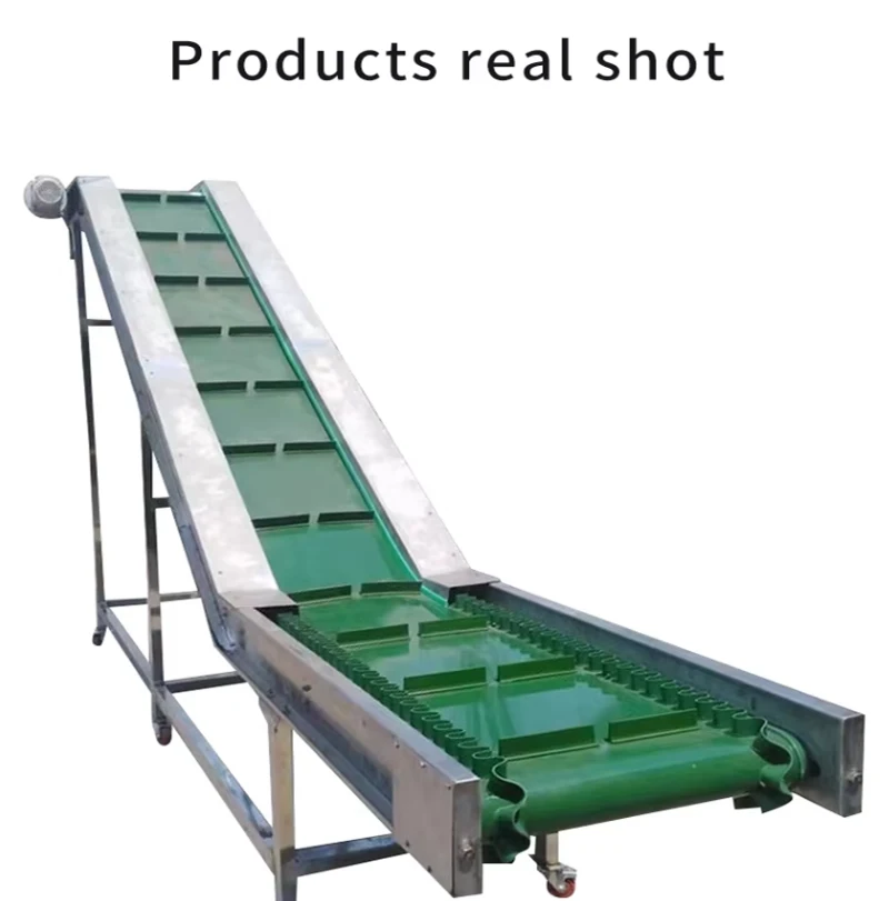 New Automatic Skirt Conveyor System Incline Bucket Elevator Lifting Belt Conveyor Condition New