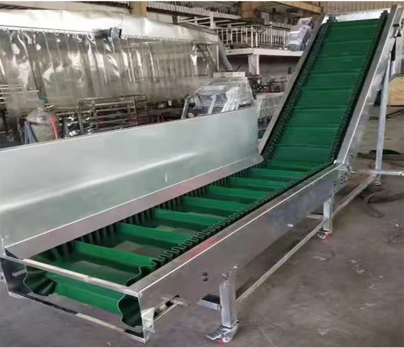 New Automatic Skirt Conveyor System Incline Bucket Elevator Lifting Belt Conveyor Condition New