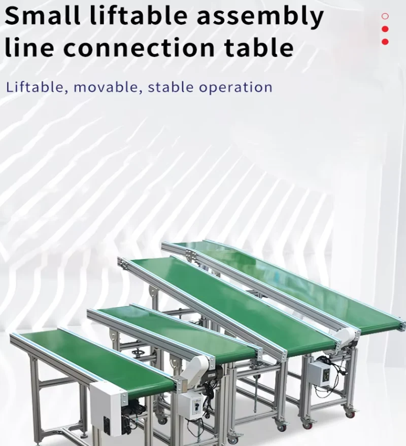 Small Automatic Belt Conveyor Line for Express Sorting Logistics Climbing Machine