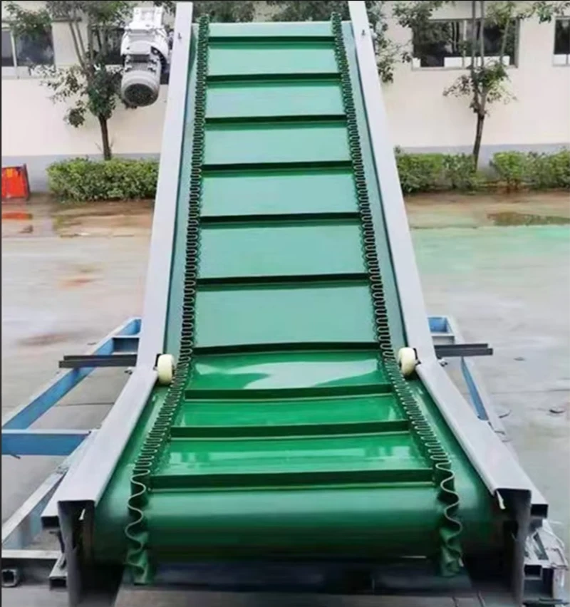 Climbing Belt Conveyor Granular Material Conveyor Line Unloading Loading Elevator Belt Line Food Conveyor