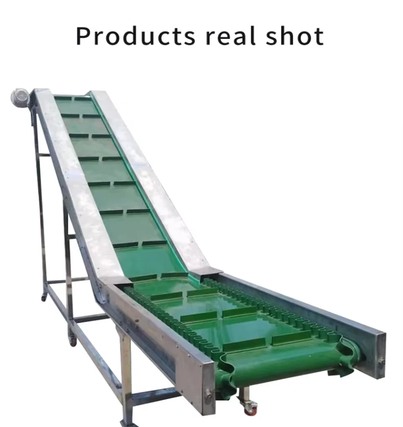 Climbing Belt Conveyor Granular Material Conveyor Line Unloading Loading Elevator Belt Line Food Conveyor