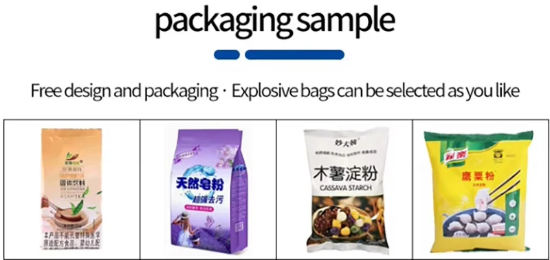 Automatic Powder Filling Machine for Food Packaging for Coffee Milk Tea Starch Flour Washing Powder Made with Paper