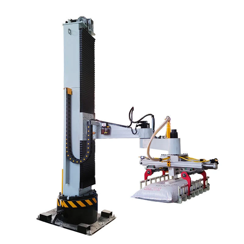 High precision fully automatic 10-50kg fertilizer granular salt animal feed vertical palletizer