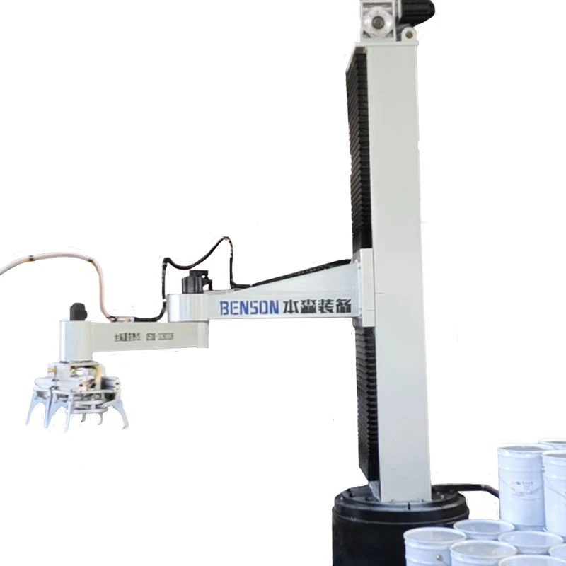 High precision fully automatic 10-50kg fertilizer granular salt animal feed vertical palletizer