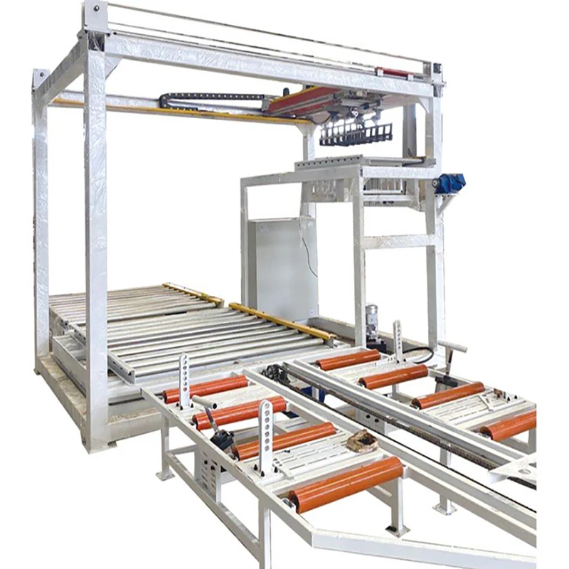 The gantry - type high - position palletizer is suitable for palletizing heavy objects with high load, has strong stability, a wide working range. It is produced by Benson manufacturer.