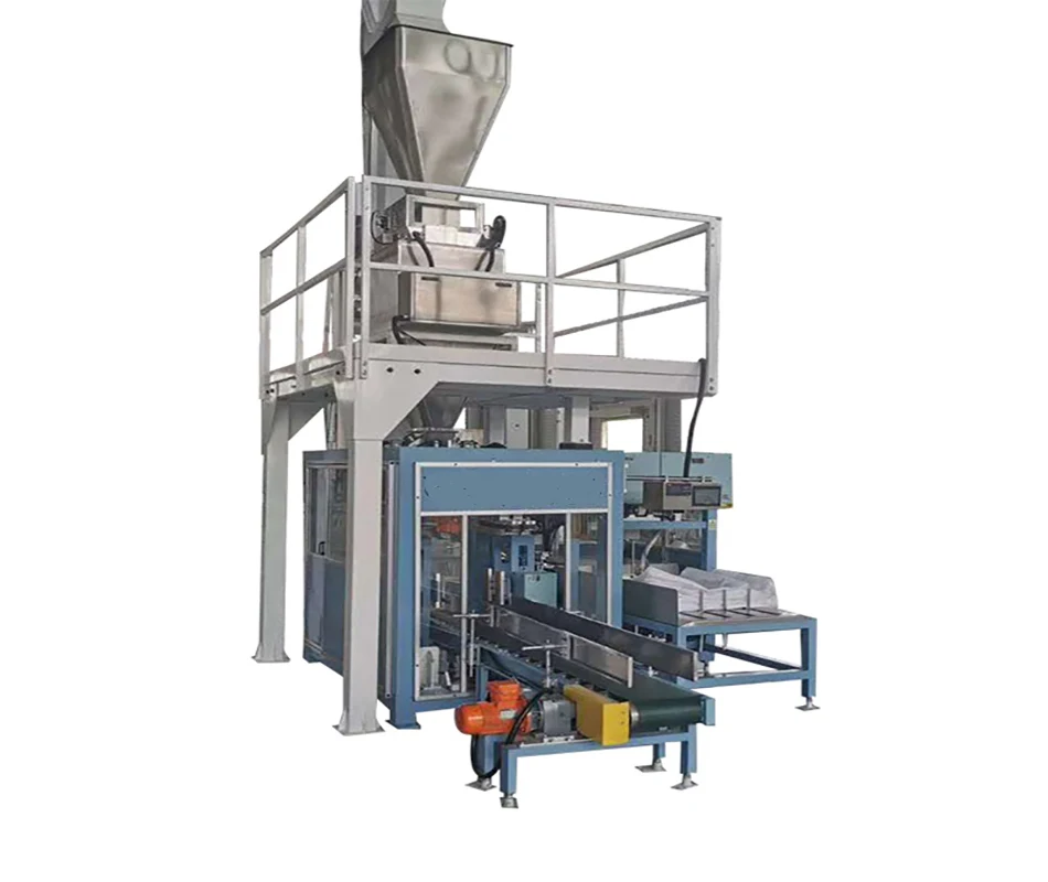 Auto Pre-made Bag Granular Packing Machine 25kg 50kg Copper Sulfide Concentrate Bagging Packaging Machine