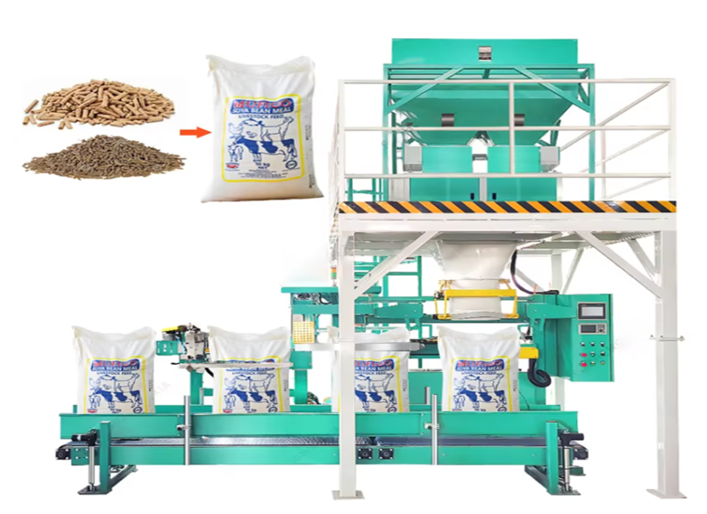 15Kg 20Kg 25Kg Food Seed Rice Cocao Bagging Packing Machine Organic Fertilizer Powder Compost Semi Automatic Packaging Machine